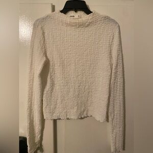 Elodie Cream Textured Knit Top